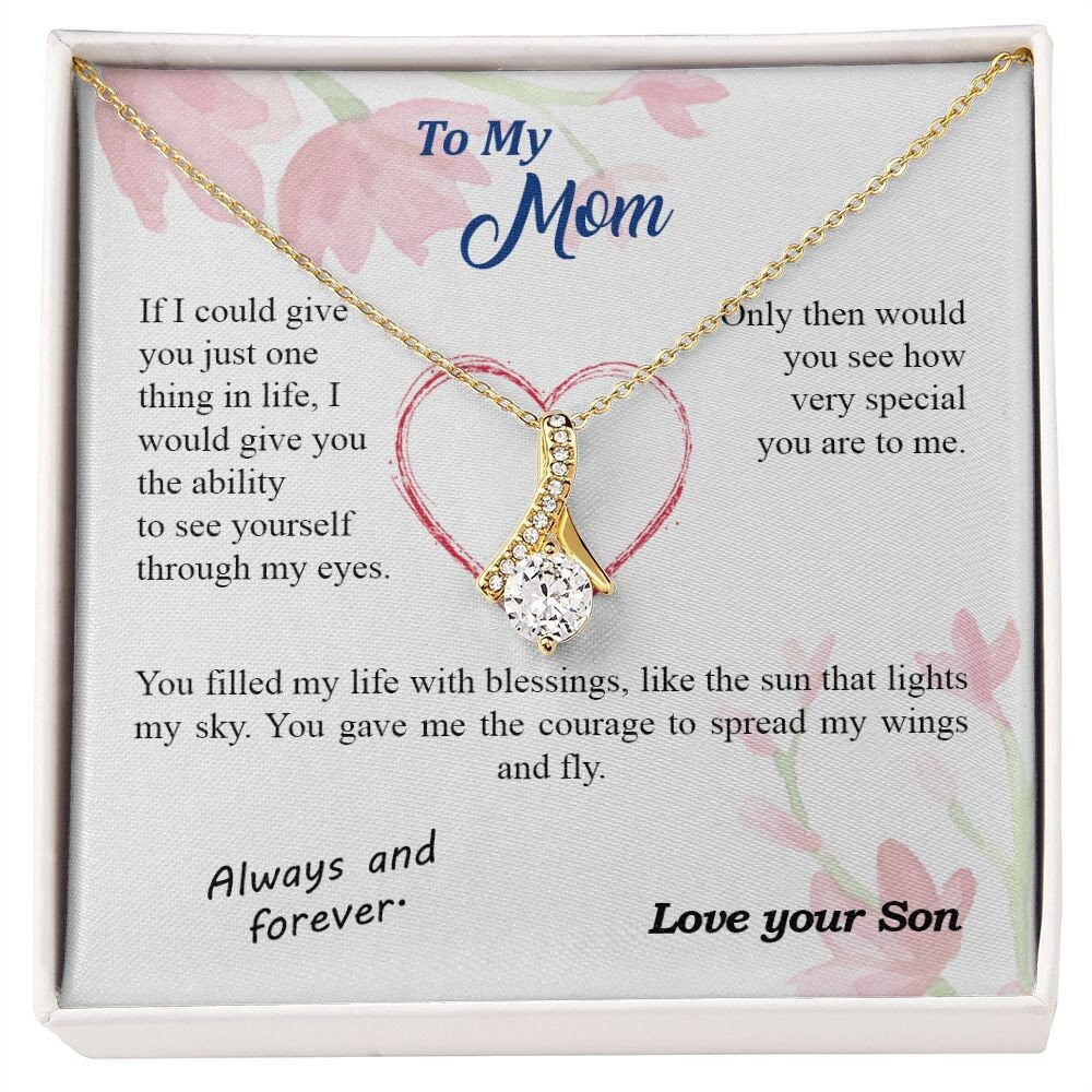 Mothers Day Gift from Son- Alluring Beauty Necklace