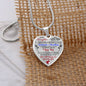 To my Daughter - Use my last breath to say I love you spread you wings and fly - from Your  Mom - Heart Necklace