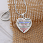 To my Granddaughter - Use my last breath to say I love you spread you wings and fly - from Your  Grandpa    - Heart Necklace