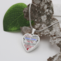 To my Granddaughter - Use my last breath to say I love you spread you wings and fly - from Your  Grandpa    - Heart Necklace