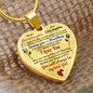 To my Granddaughter - Use my last breath to say I love you spread you wings and fly - from Your  Grandpa    - Heart Necklace