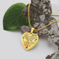To my Daughter - Use my last breath to say I love you spread you wings and fly - from Your  Mom - Heart Necklace