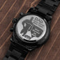 To Step Dad -  you are my hero - Stainless Steel Luxury Watch