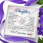 To my Daughter - always remember you are braver stronger smarter love and beauty grace greatest woman proud of you - from Your  Dad - BEST SELLER - Love Knot