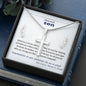 To Son - graduation wisdom proud parents  - Custom Card Cross Necklace