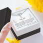 To Son - graduation wisdom proud parents  - Custom Card Cross Necklace