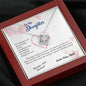 To my Daughter - through my eyes be blessed with light courage to fly - from Your  Dad - Love Knot