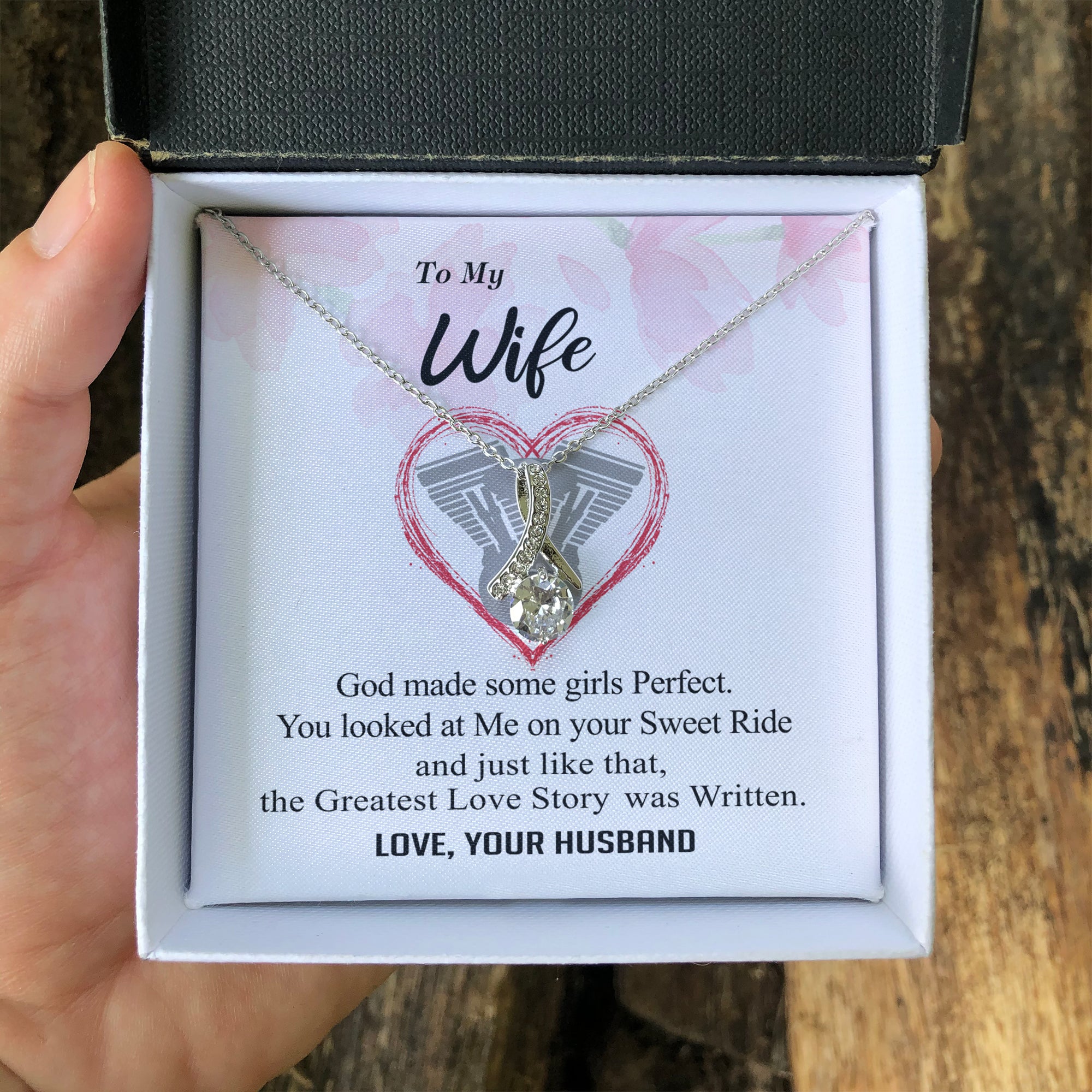 To my Wife - Perfect Sweet Ride Greatest Love Story - Alluring Necklace