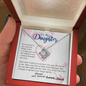 To my Daughter - Through my Eyes You Can Fly Forever -  From Dad - BEST SELLER - Love Knot Necklace