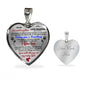 To my Granddaughter - Use my last breath to say I love you spread you wings and fly - from Your  Grandma - Heart Necklace
