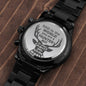 To Hunter Dad -  you are the world - Stainless Steel Luxury Watch