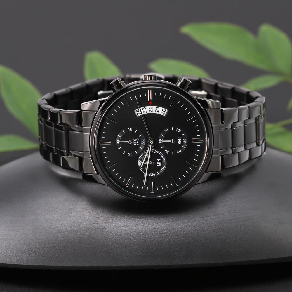 To Dad -  I call my hero Dad - Stainless Steel Luxury Watch