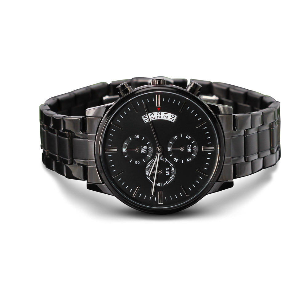 To Doggy Dad -  Proud Dad of  F Awesome Dog - Stainless Steel Luxury Watch