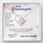 To my Granddaughter - blessed with brave strong and loved daughter - from Your  Grandpa - Love Knot