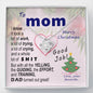 To  Mom - effort and training D.a.d. - xmas v3 - funny - from Your Favourite - Love Knot