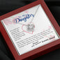 To my Daughter - Through my Eyes You Can Fly Forever -  From Dad - BEST SELLER - Love Knot Necklace